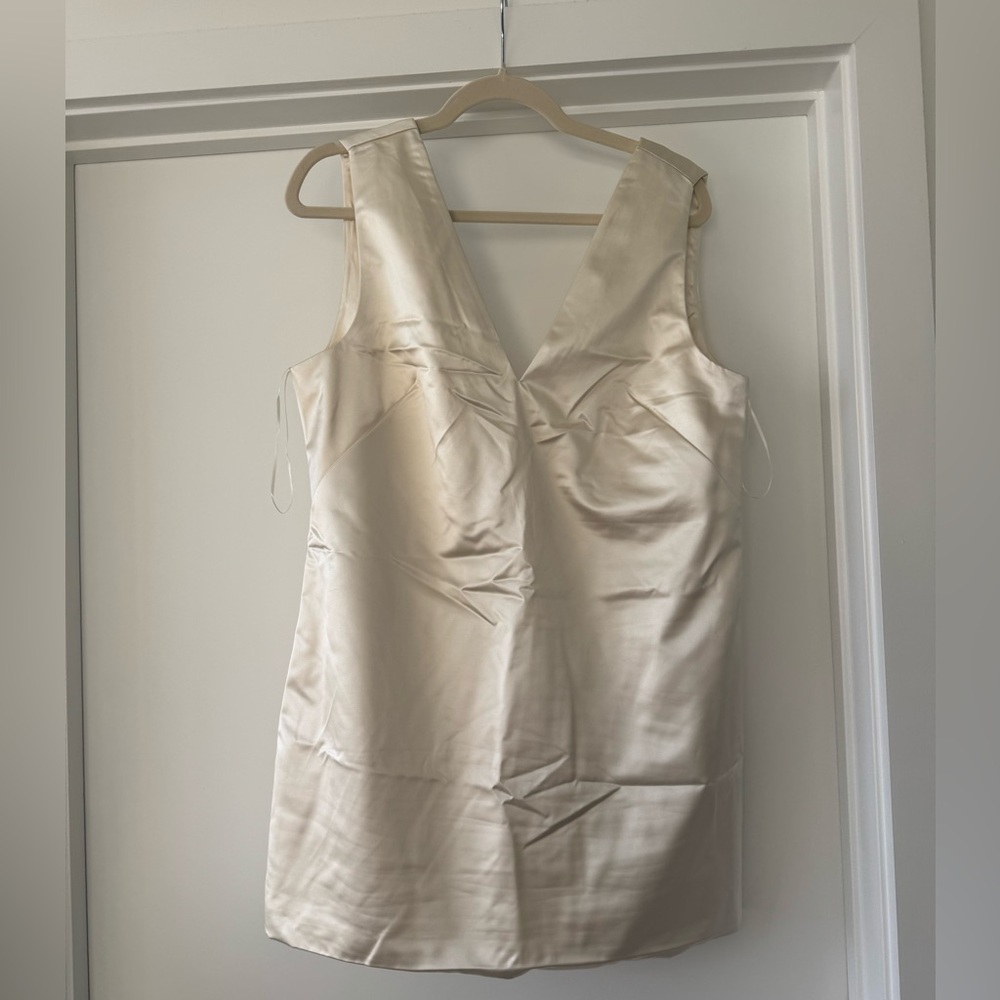 Abercrombie Plunge Bow-Back Mini Dress - Picture 3 of 4